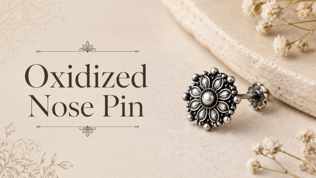 Oxidized Nose Pin Under 1000