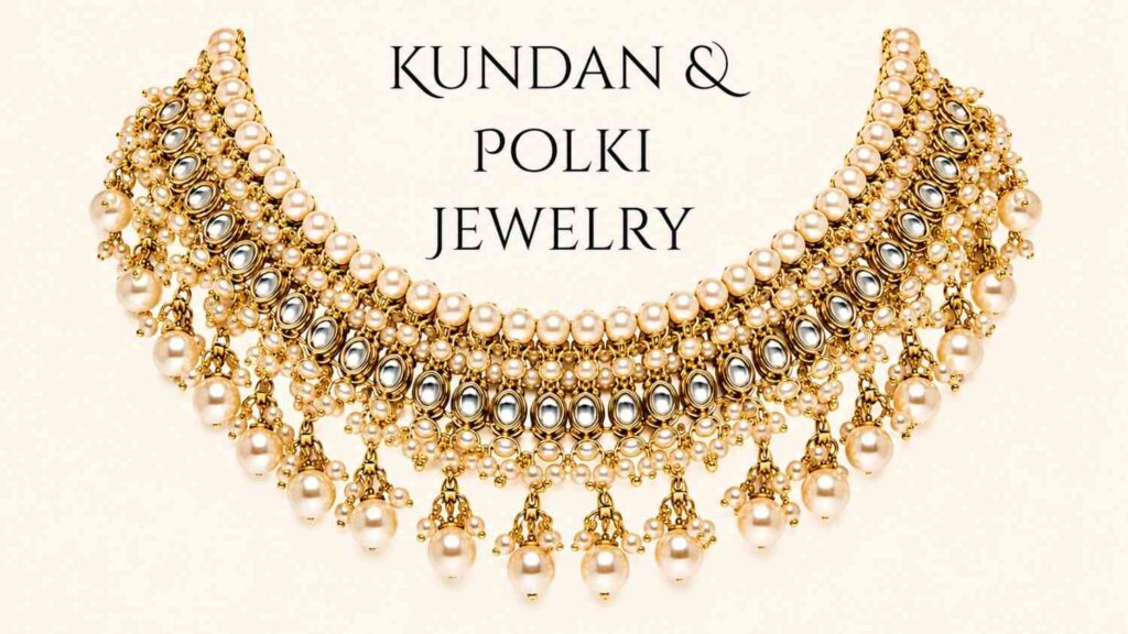 TraditionaKundan & Polki Gold Jewelry