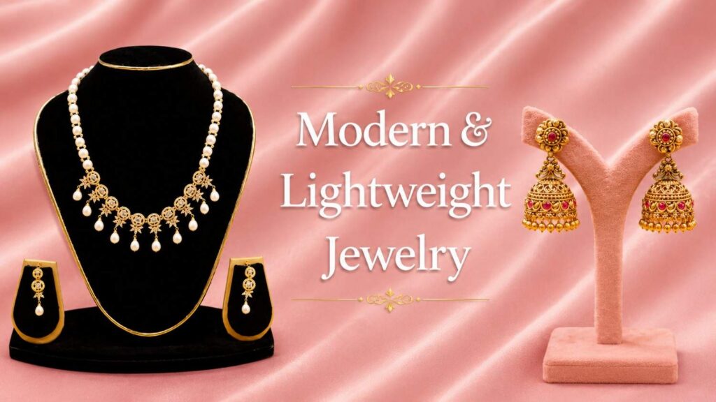 Modern & Lightweight Gold Jewelry