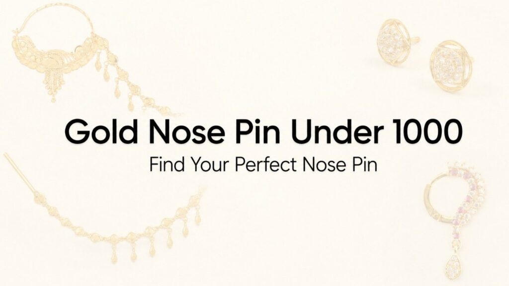 Gold Nose Pin Under 1000