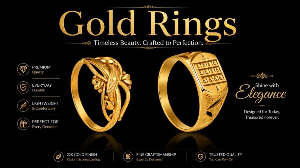 Gold Rings Jewellery Under ₹50,000