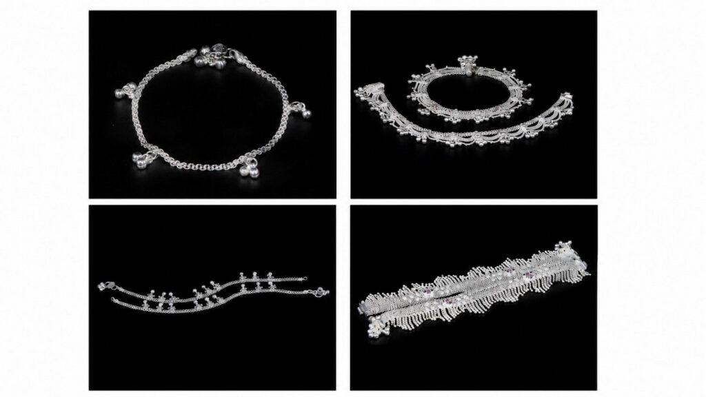 Buy Premium Silver Jewellery Anklets for Graceful Every Step