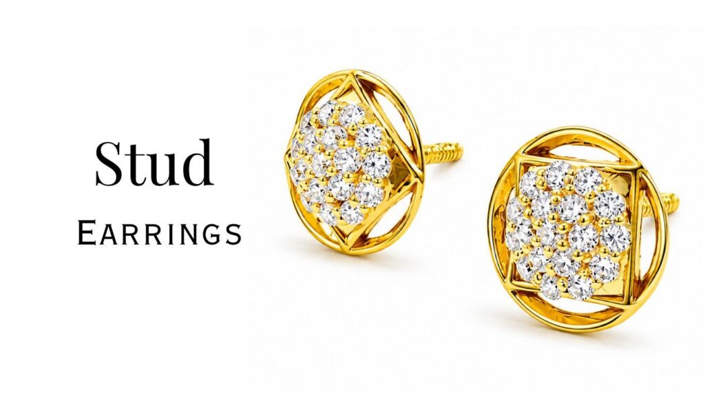 Stud Earrings Fast Selling Jewellery Designs in India.