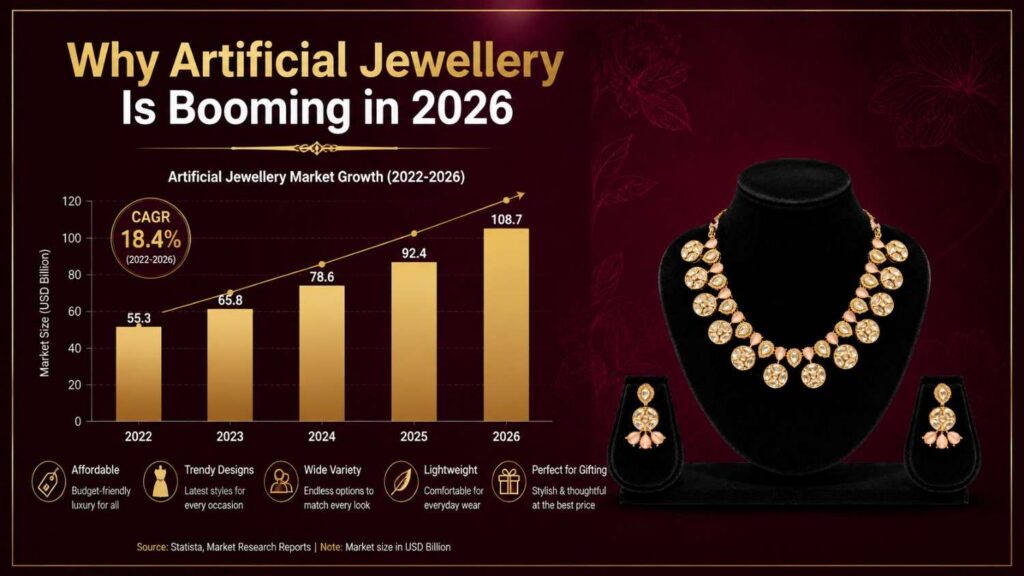 Artificial Jewellery vs. Real Jewellery Why Artificial Jewellery Is Booming in 2026